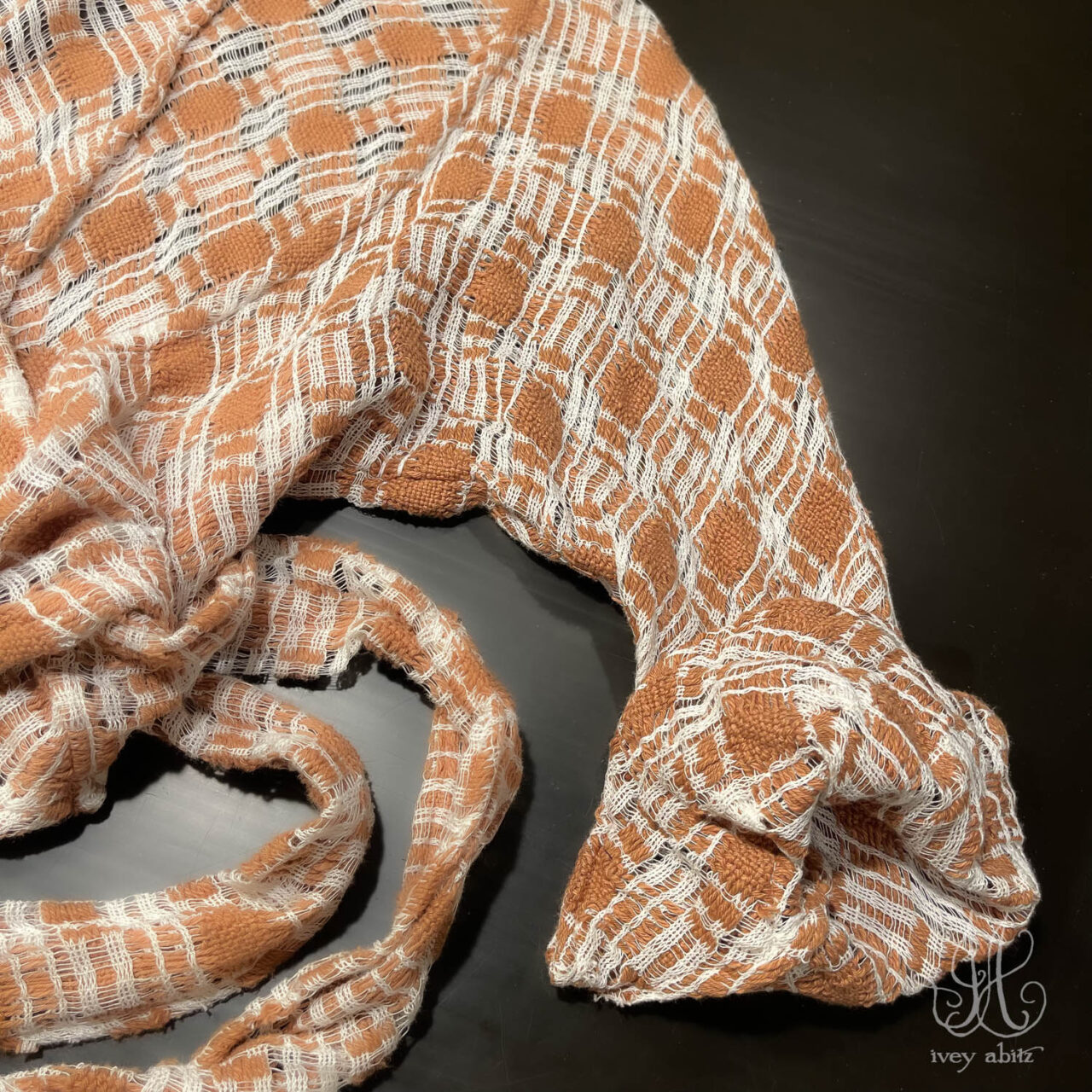 Rennie Wrap Jacket in the apricot hue is perfect for summer and autumn days.