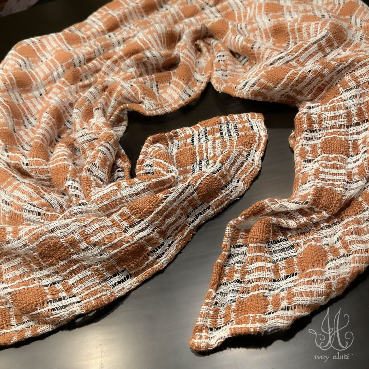 Rosemarie Wrap in Ripe Apricot Weave - keep the autumnal breezes at bay.