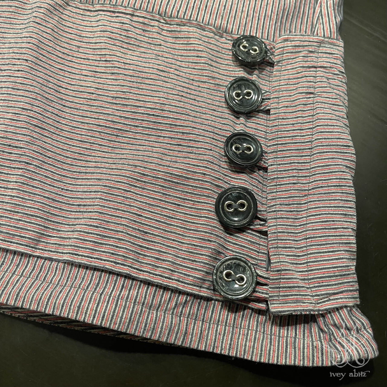 Viv Trousers detail. Steel grommets add a visual detail that makes everyone smile.