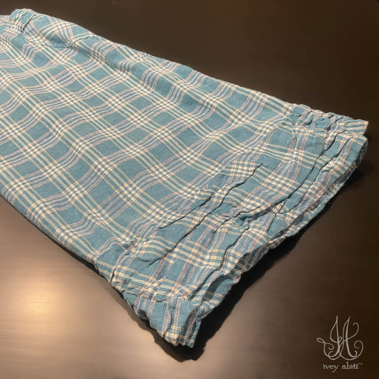 Skirt getting folded up before heading out west!