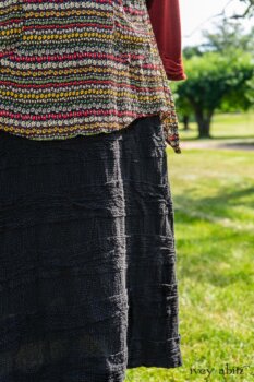 Bramley Dress in Rose Garden Row Silk Chiffon; Bertie Jacket in Rose Garden and Black Soft Ribbed Knit; Soutache Brooch in Black Weaves; Bertie Frock in Black Puckered Check Weave; Cilla Slip Frock in Rose Garden Row Silk Chiffon. Ivey Abitz at Boscobel House and Gardens