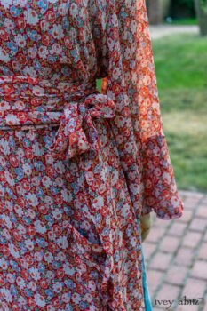 Dennison Dress in Sunnyside Floral Silk Chiffon; Blanchefleur Sash in Sunnyside Floral Silk Chiffon; Thatched Frock in Seaside Washed Linen; Cilla Slip Frock in Peony Soft Ribbed Knit. Ivey Abitz at Boscobel House and Gardens