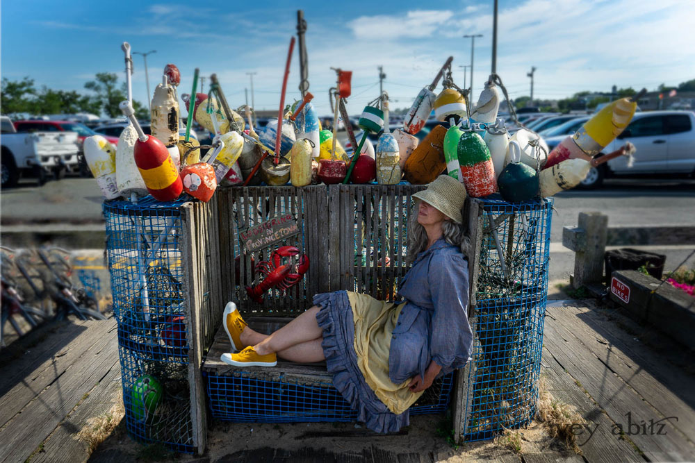 Au Sable Shirt in Cape Sunrise Washed Linen; Au Sable Frock in Summer Land Washed Voile; Clemmie Frock in Cape Sunrise Washed Linen. Ivey Abitz Bespoke Clothing.