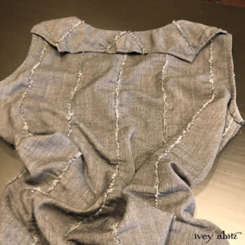 Back collar detail on the new Vanetten Frock.