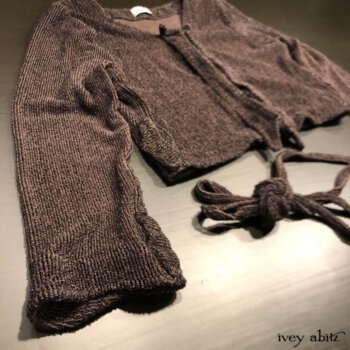 Chevallier Cardigan in a knit gives you so many options with its sleeve and waist ties.