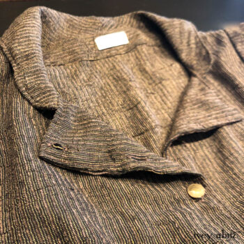 Collar detail on the Harrison Duster Coat.