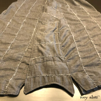 Bottom hem detail of the Vanetten Frock, a new everyday favourite here at Ivey Abitz.