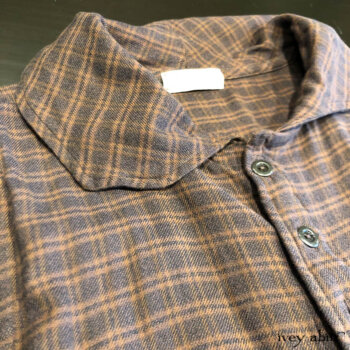 Heraldry Vest detail in a fine check twill.