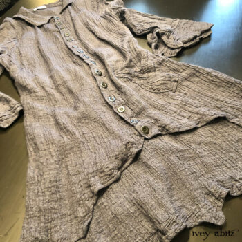 Heraldry Duster Coat in a favourite crinkled weave.