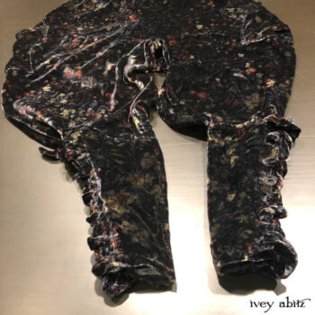Chevallier Trousers in our sold out floral silk velvet.