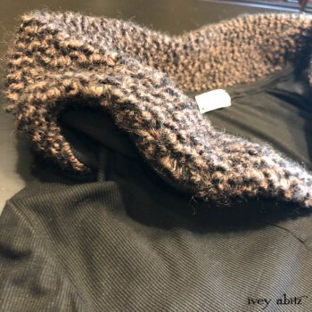 Limited Edition Eleanora Jacket features a stunning looped wool collar.