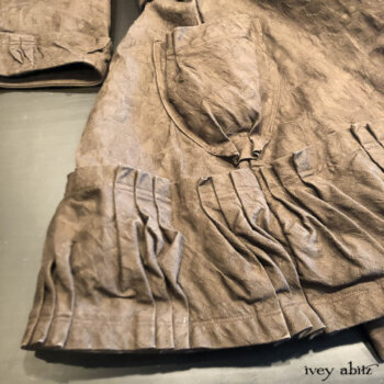 Gabled Duster Coat in our finest floral stretch weave. It is one of our all-time favourite combinations this season.