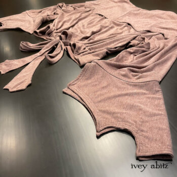 Furtherafield Jacket in Clapboard Cottage Softest Knit. The collar and cuffs in this weave drape so extraordinarily.