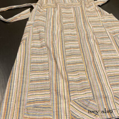 Campanella Frock is an everyday staple, especially in our new Primary Stripe Weave.