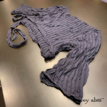 Vallonn&eacute; Jacket is wavy and wonderful. The flutter pleat knit is so soft and so lovely to wear.