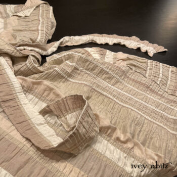 Limited Edition Etta Frock in Beach Cotton Puckered Weave. It's incredible to look at, but it's even better to wear!