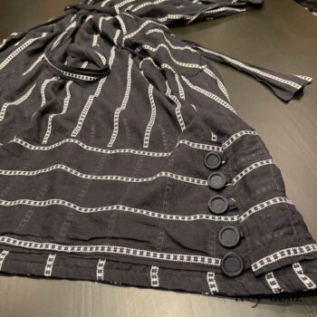 Viv Frock detail. A new client favourite. Some are starting collections of this design in various weaves each season. It really is a stunner on and looks so difrerent in each weave.