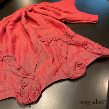 Bartholdi Frock. Its detail is so elegant and graceful, especially in a Poppy Washed Linen that allows the design's detail to take center stage.