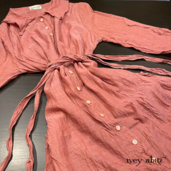 Chittister Duster Coat in a light and airy voile. Fantastic year round layering piece.