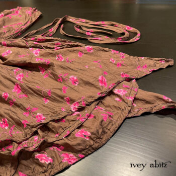 Firthcliffe Frock in a now sold out Cottage Rose Crushed Silk.