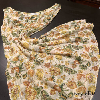 Ettienne is quite content in the finest floral silk chiffons available in the world.