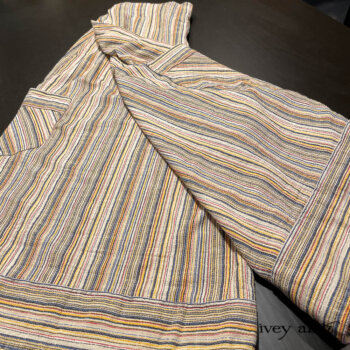 Montague Trousers are spot on in our Primary Stripe Weave.