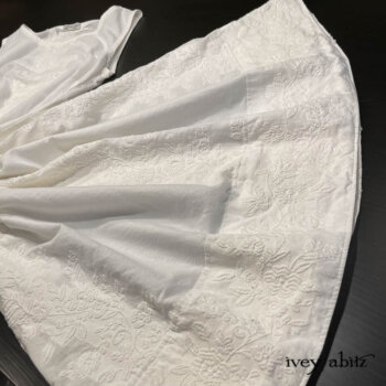 Limited Edition Covante Frock is quite content in our rare embroidered voile. A stunning combination!