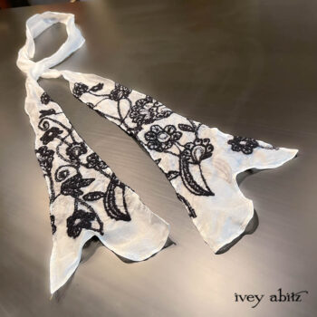 Ettienne Sash in one of the most exraordinary embroidered organzas we have featured.