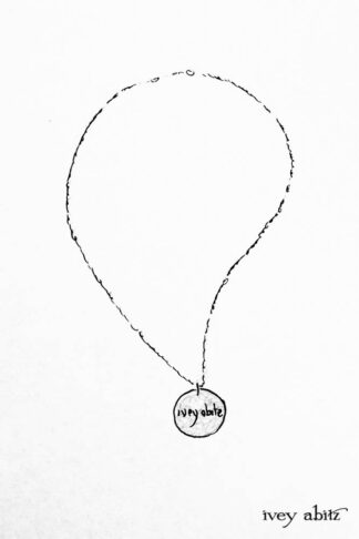 Ivey Abitz Dog Tag Necklace Drawing