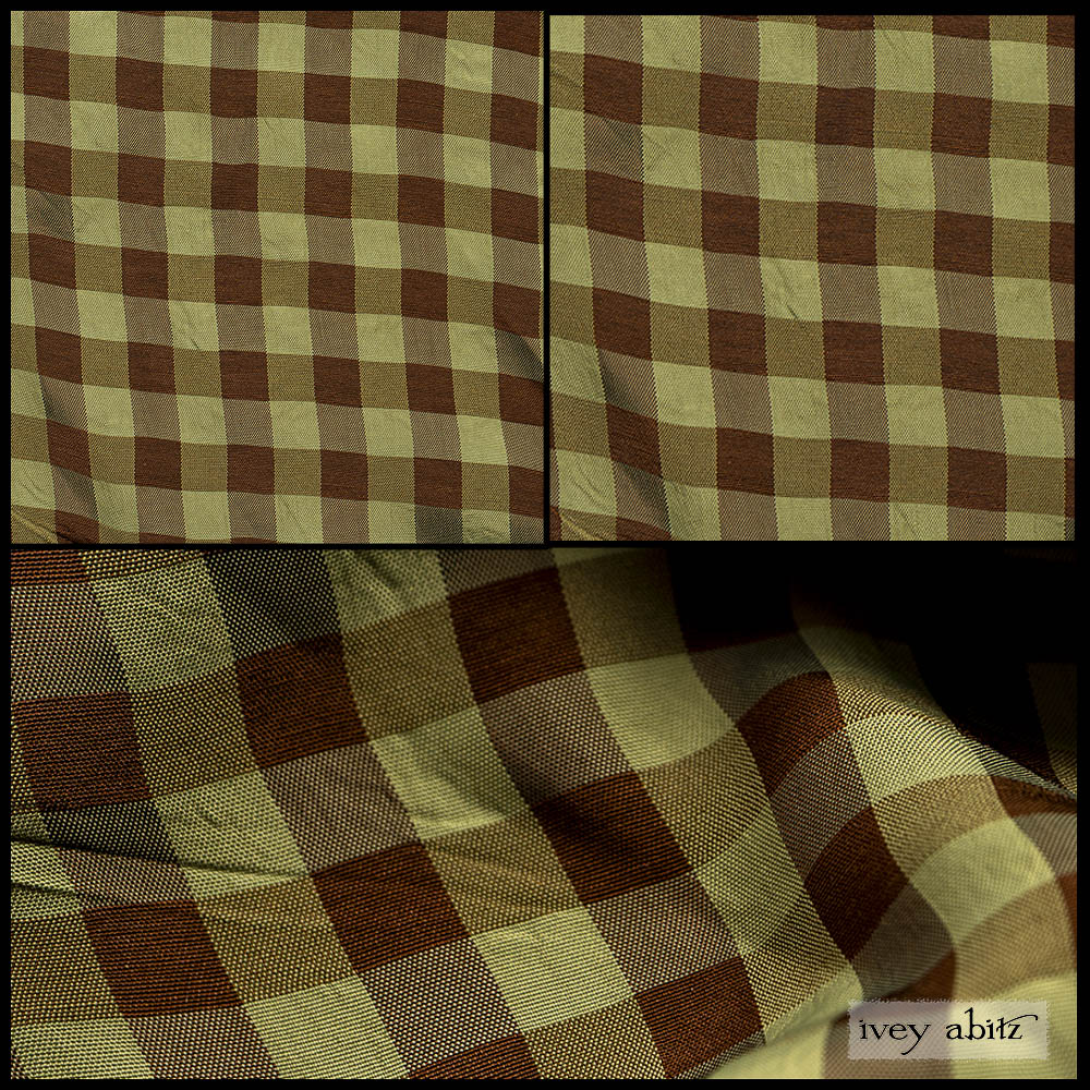 Joyful Green and Oak Check