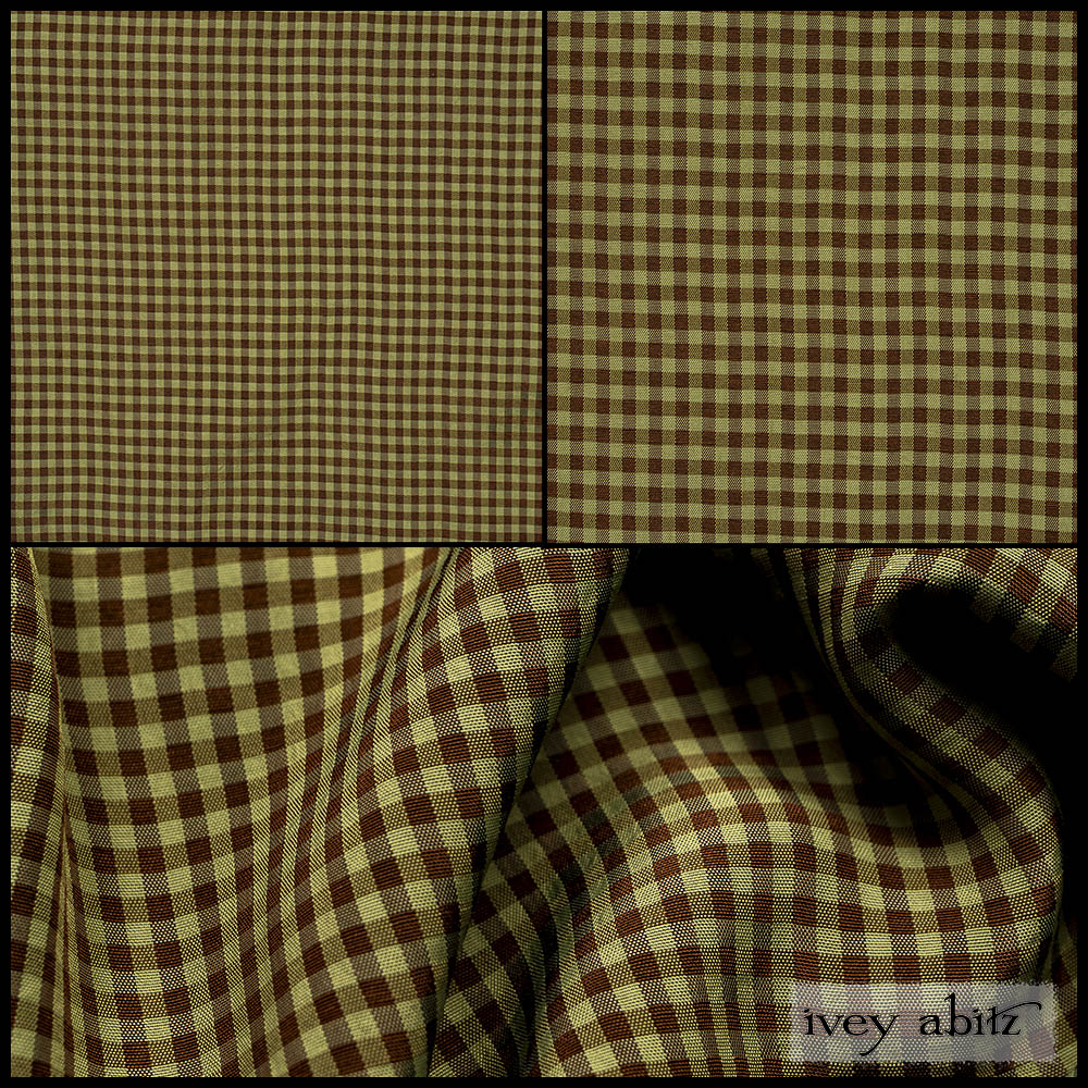 Joyful Green and Oak Petite Check