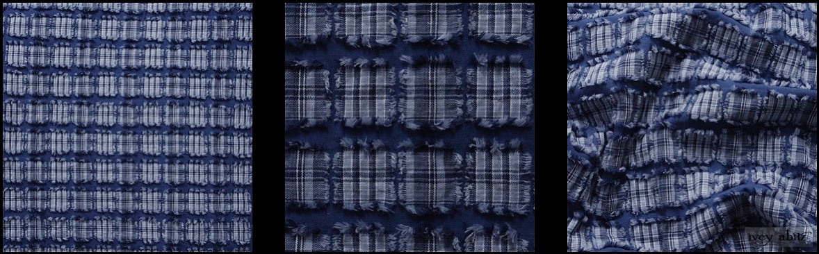 Lake Tufted Plaid Voile from Ivey Abitz