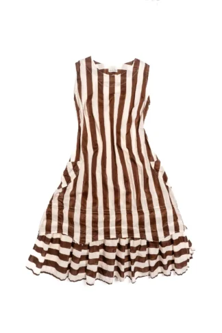 Liberté Frock in Record Case Stripe Voile