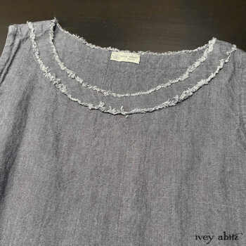 Neckline on the Glenclyffe Frock. Texture and depth in just the right places.