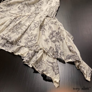 Fairholme Frock in a floral voile gives you ease of movement and an ethereal drape.