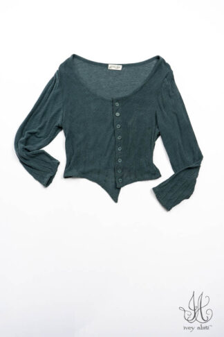 Mercer Cardigan in Hopeful Morning Crushed and Washed Knit