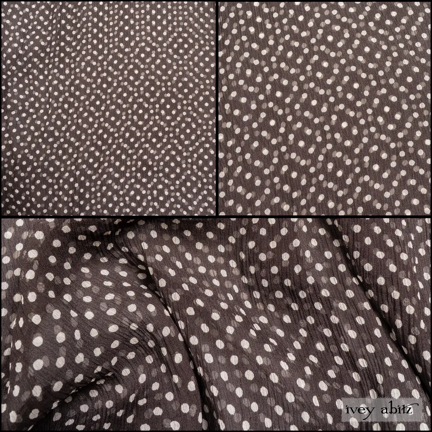 Microphone Dotted Silk Chiffon