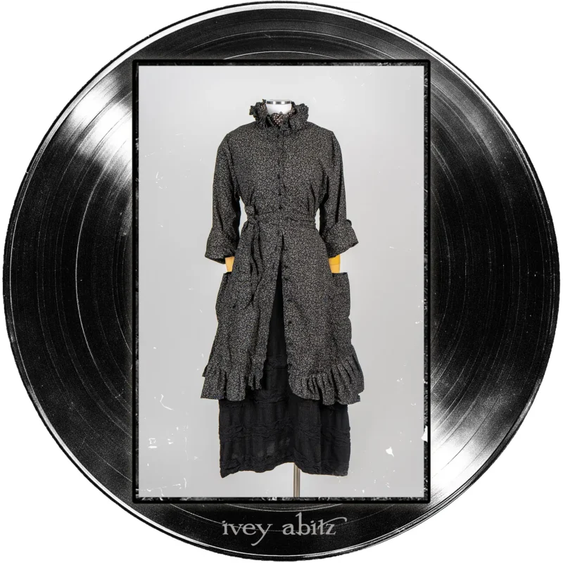 Tilbrook Duster Coat in Quarter Note Piccolo Fiore Voile; Bertie Frock in Quarter Note Washed Check Weave.