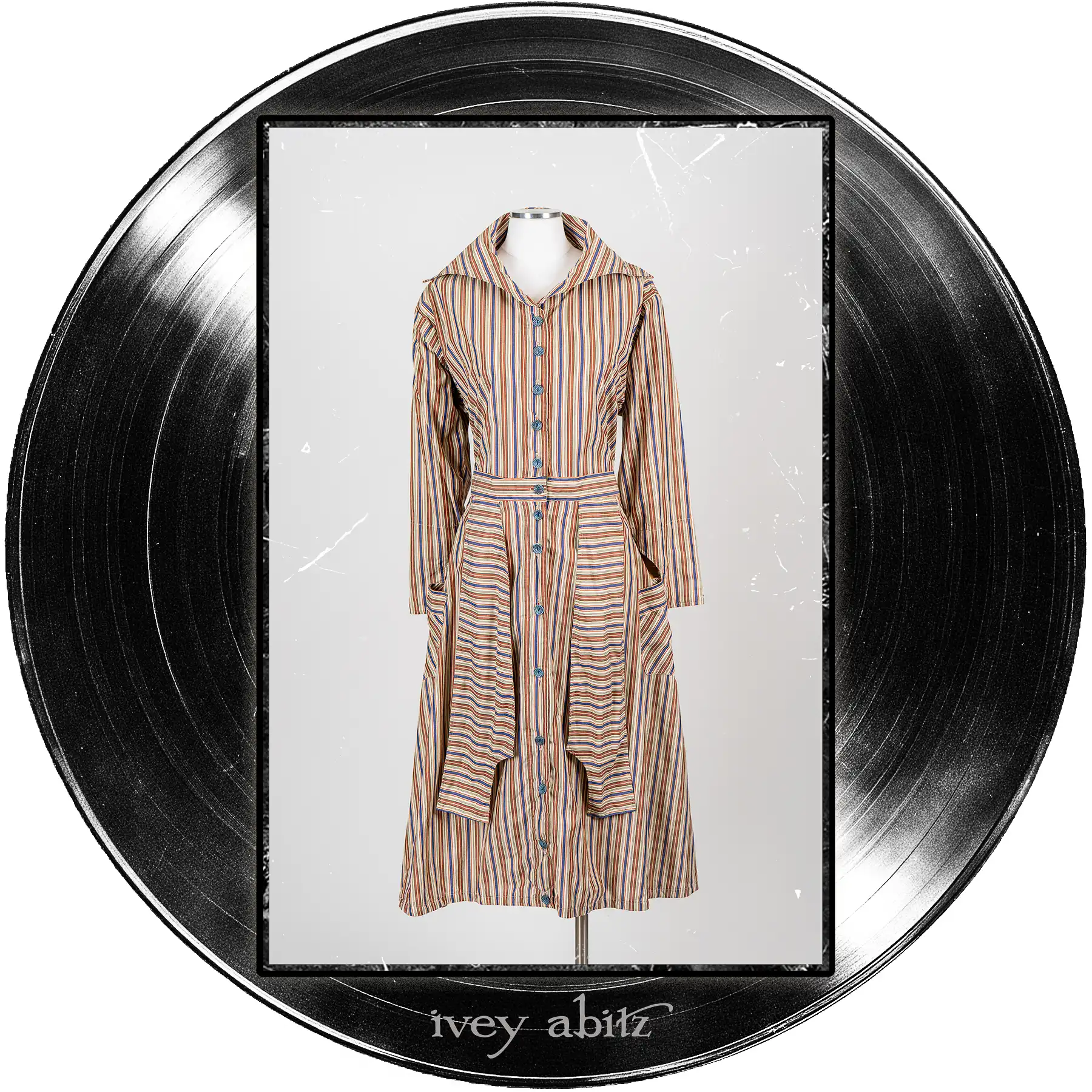 Camborne Dress in Far Beyond Forever Stripe.