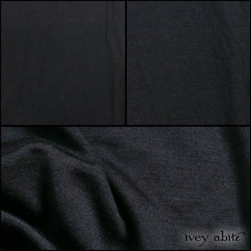 Noir Washed Silk Jersey Knit