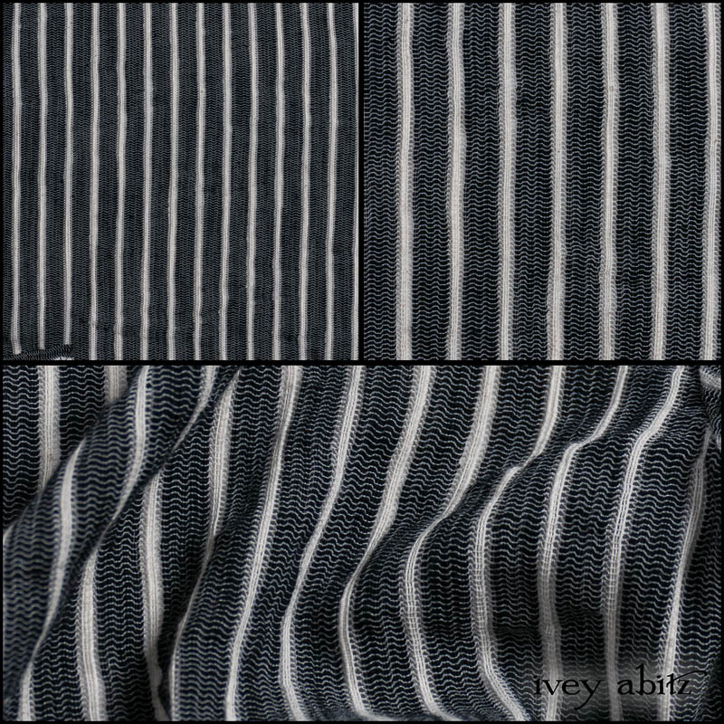 Noir and Blanche Stretch Stripe