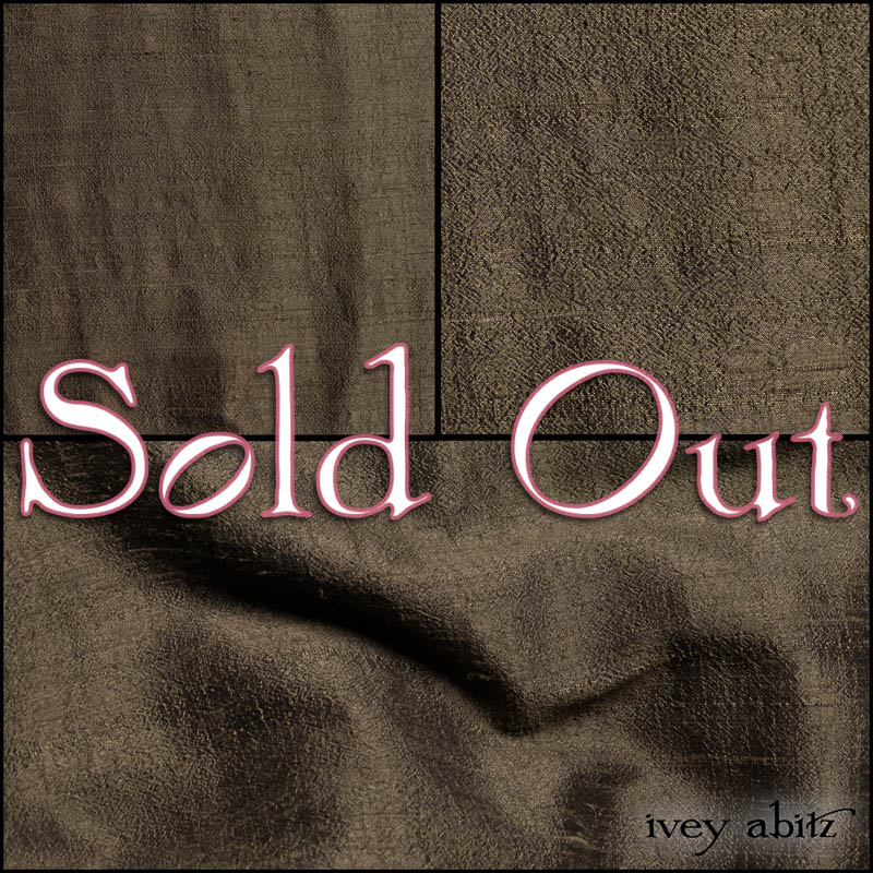 Olive Quartz Washed Textured Silk