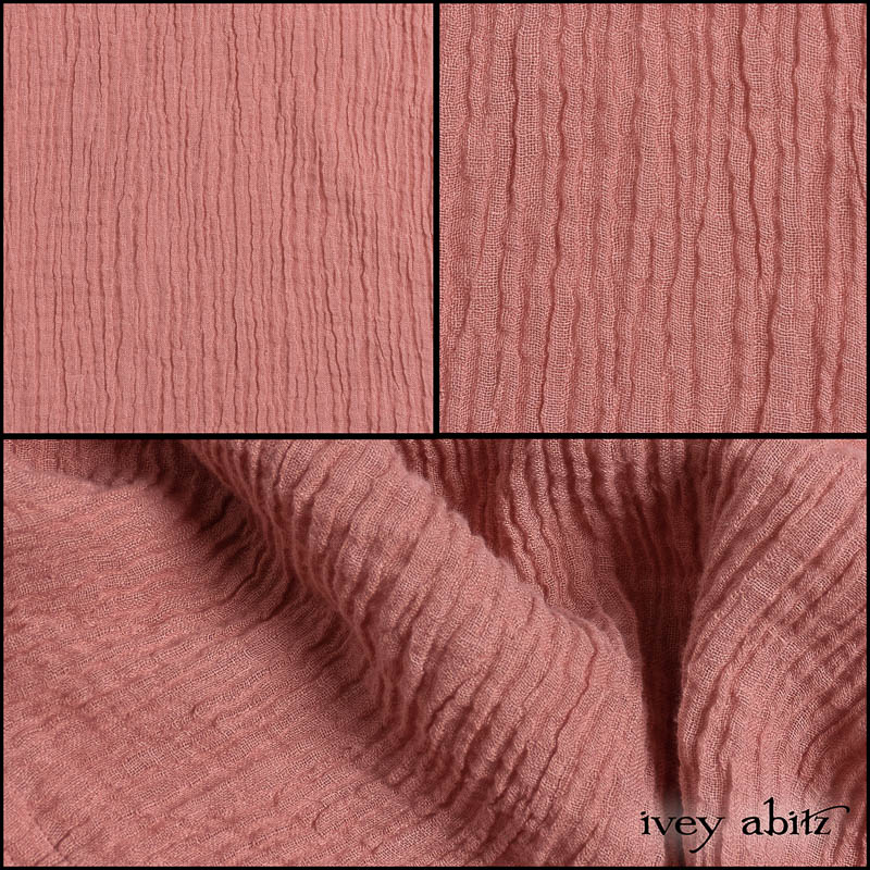 Parisienne Rose Washed Crinkled Weave