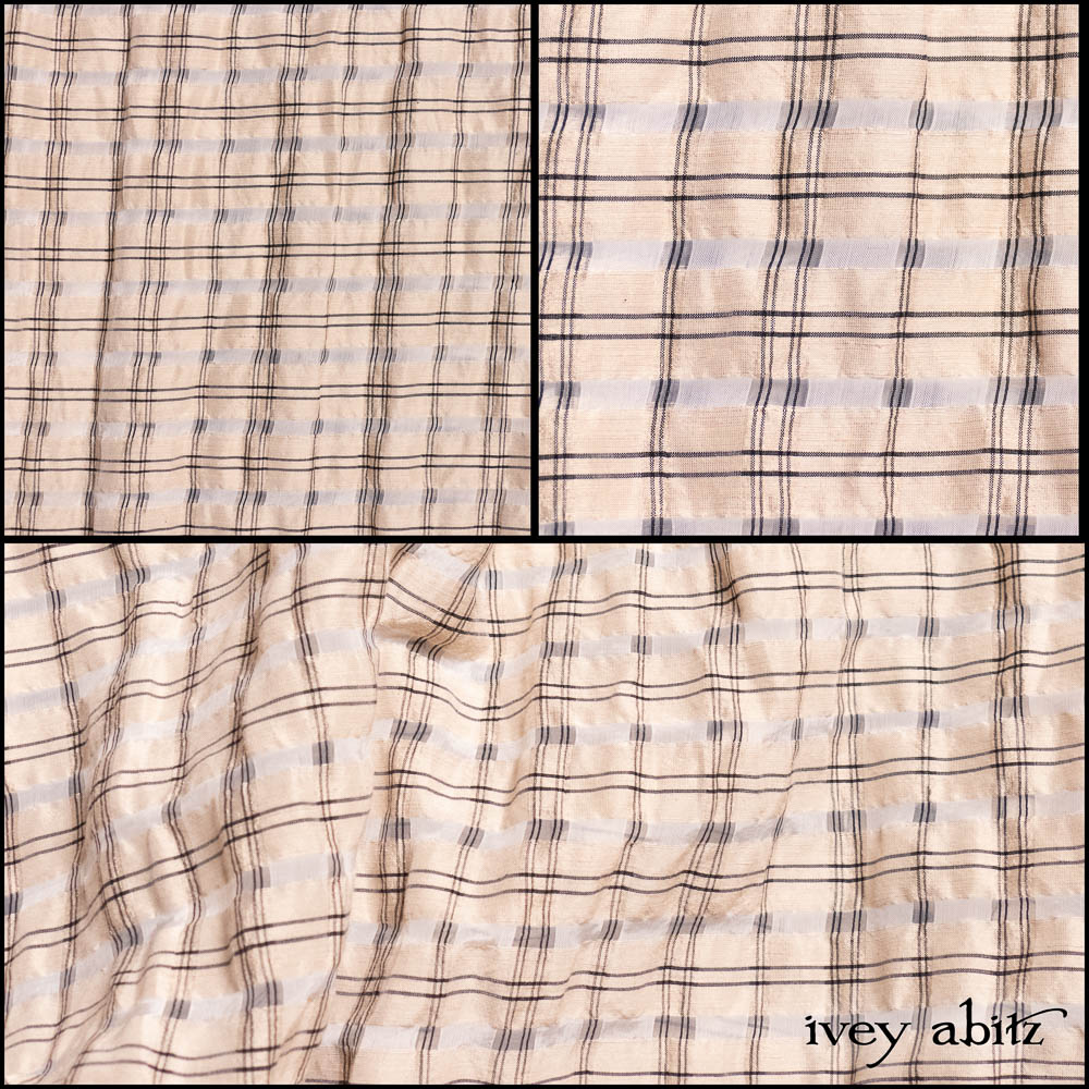 Pearl Puckered Plaid