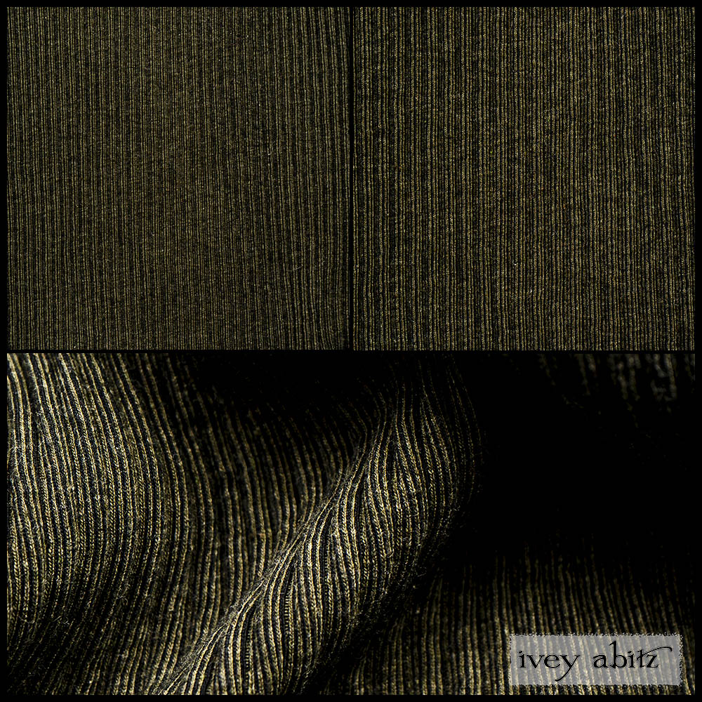 Pine Green Accordion Ribbed Knit