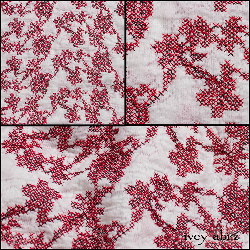 Poppy Embroidered Hat Weave