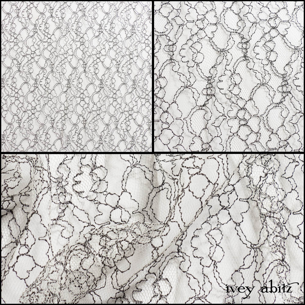 Post Modern Floral Lace Netting