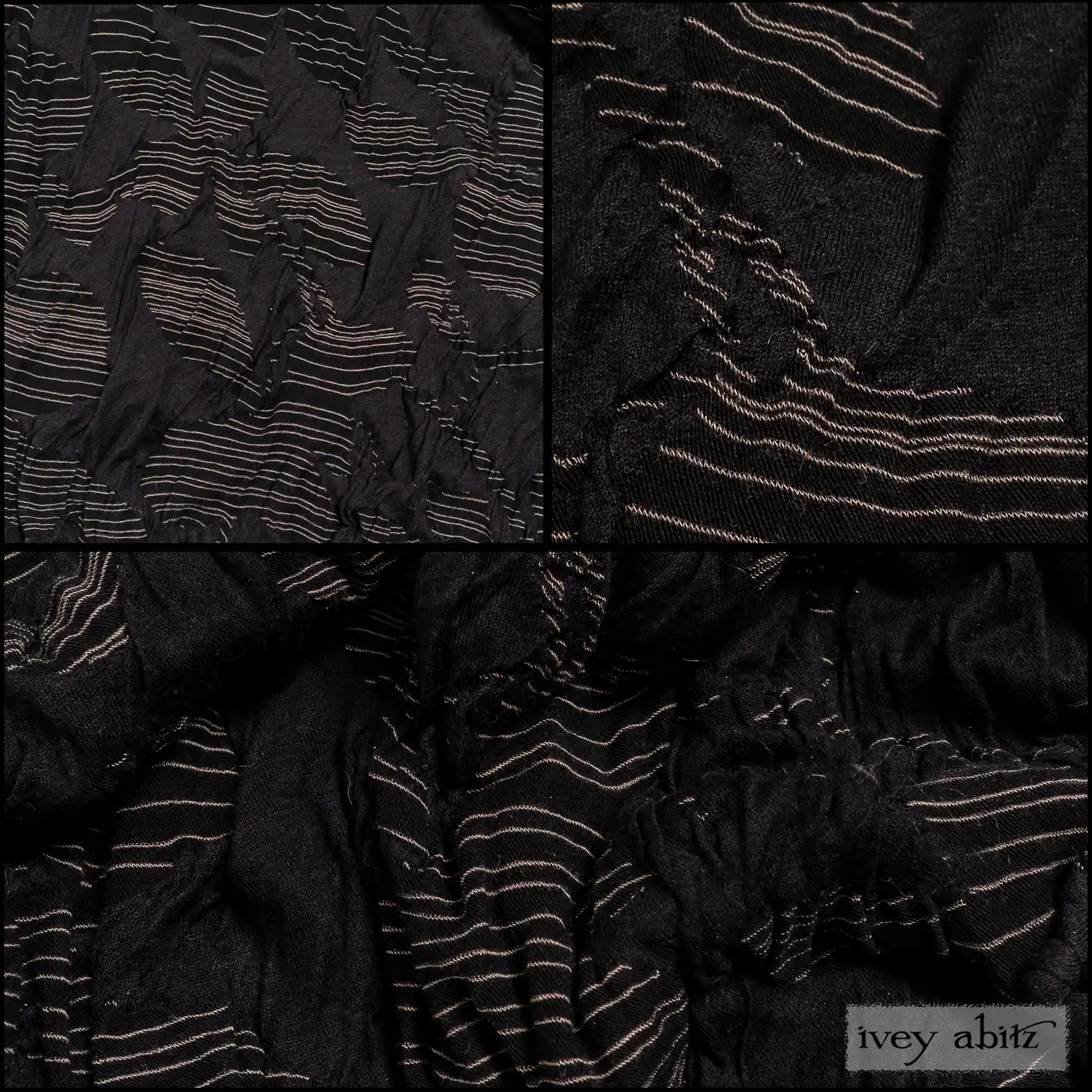 Quarter Note and Half Note Puckered Knit