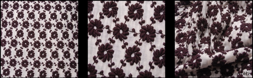 Royal Embroidered Wool Voile
