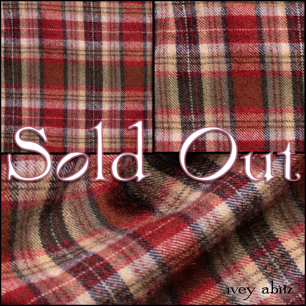 Ruby Gemstone Plaid Wool